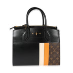 Louis Vuitton Louis Vuitton Black Smooth Calfskin & Monogram Canvas City Steamer MM