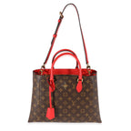 Louis Vuitton Louis Vuitton Monogram Canvas & Coquelicot Leather Flower Tote