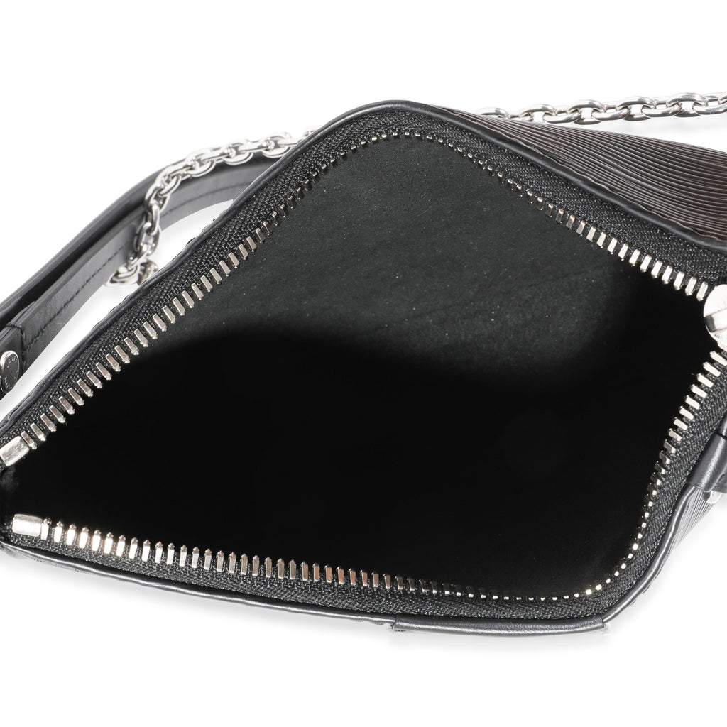 Louis Vuitton Louis Vuitton Black Epi Leather Easy Pouch On Strap