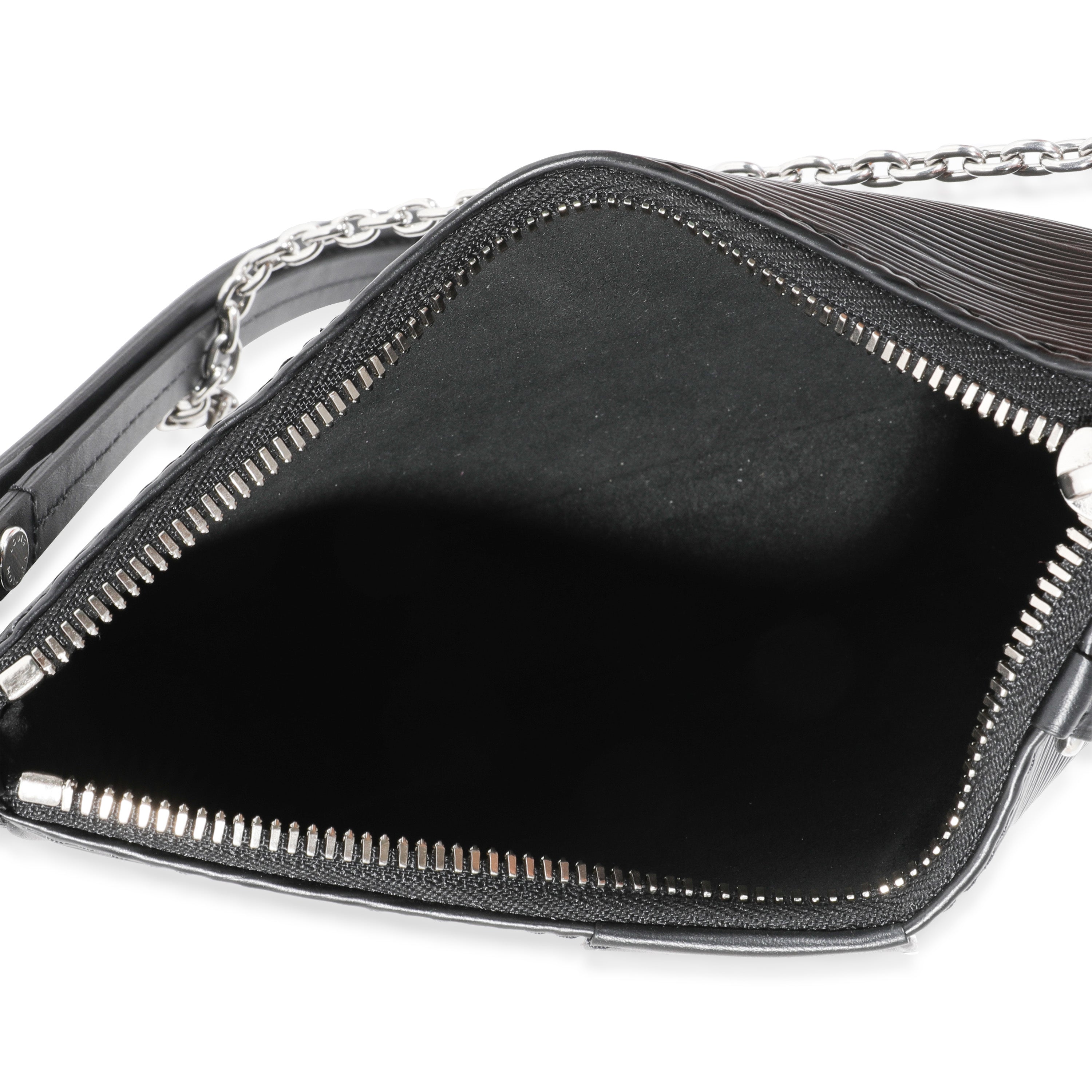 Louis Vuitton Louis Vuitton Black Epi Leather Easy Pouch On Strap