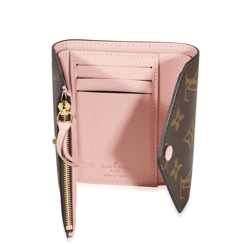 Louis Vuitton Louis Vuitton Monogram Canvas & Rose Ballerine Victorine Wallet