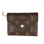 Louis Vuitton Louis Vuitton Monogram Canvas & Rose Ballerine Victorine Wallet
