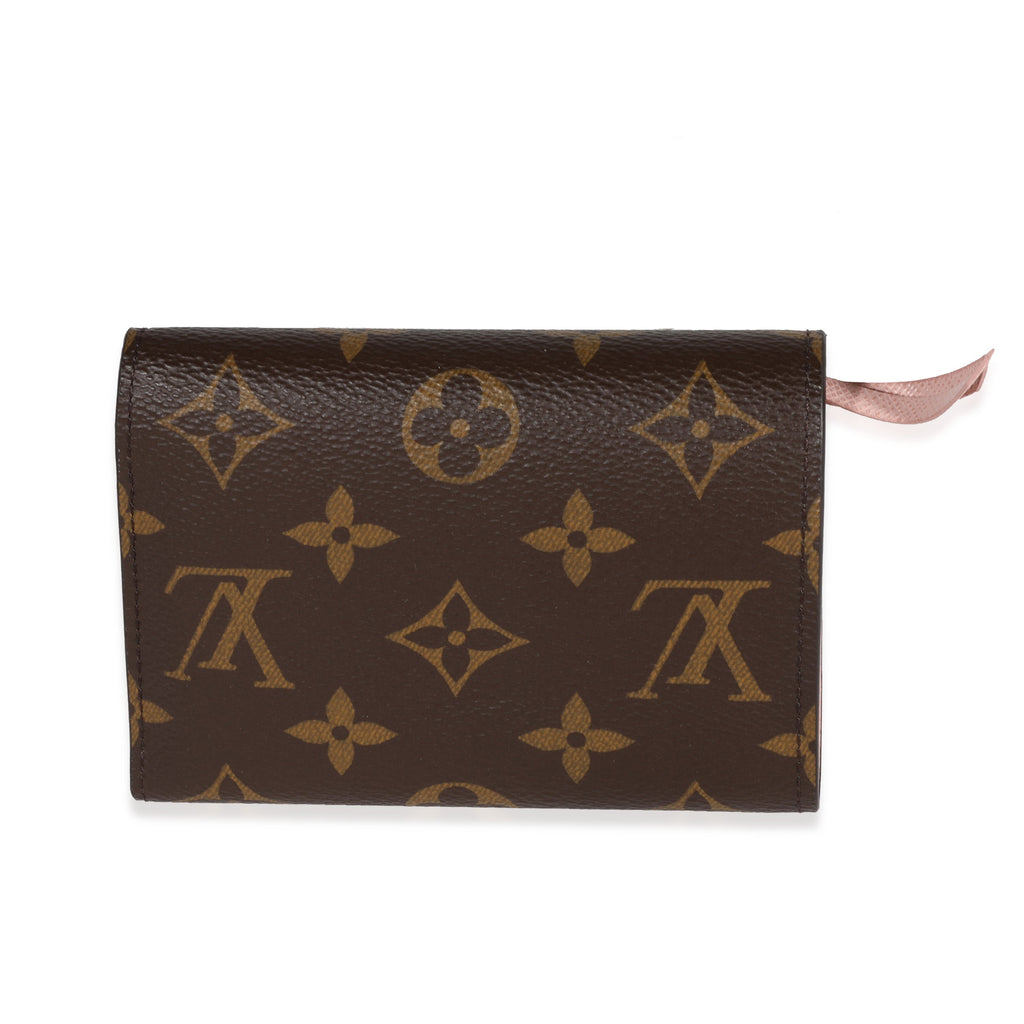 Louis Vuitton Louis Vuitton Monogram Canvas & Rose Ballerine Victorine Wallet