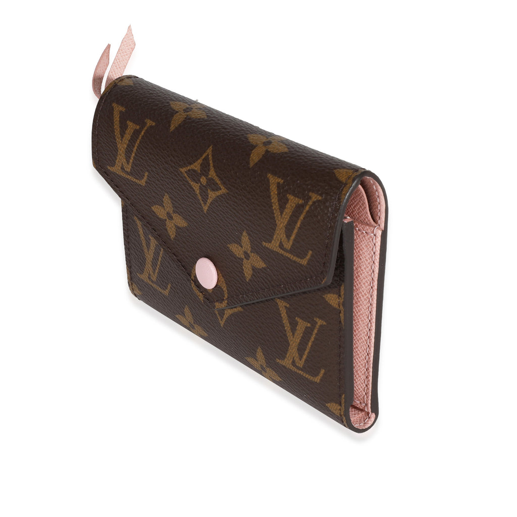 Louis Vuitton Louis Vuitton Monogram Canvas & Rose Ballerine Victorine Wallet