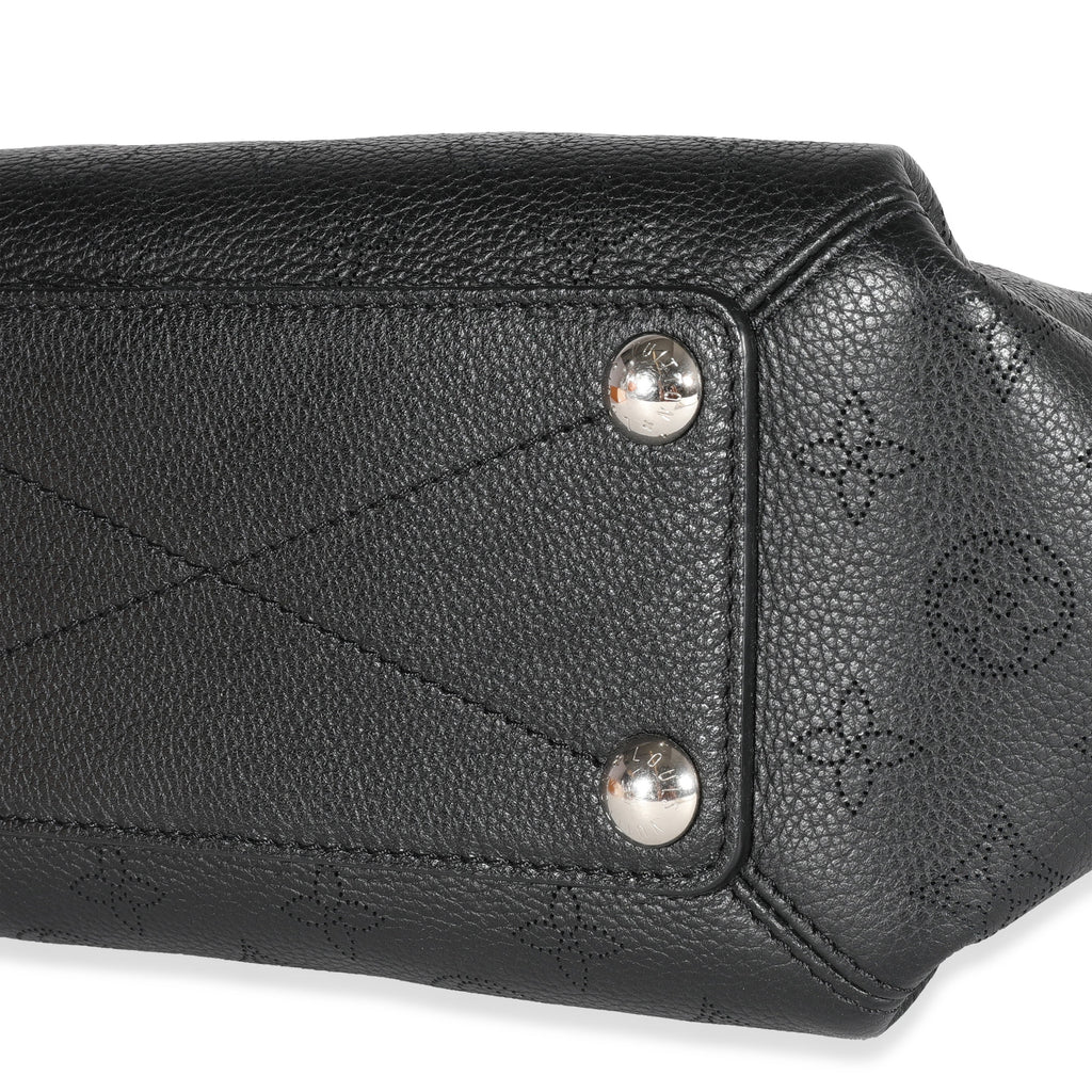 Louis Vuitton Louis Vuitton Black Mahina Leather Babylone Chain BB