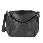 Louis Vuitton Louis Vuitton Black Mahina Leather Babylone Chain BB