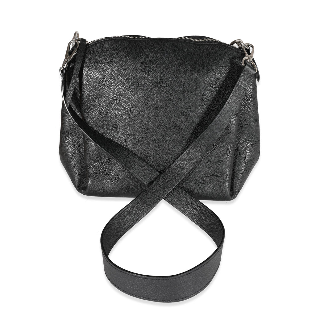 Louis Vuitton Louis Vuitton Black Mahina Leather Babylone Chain BB