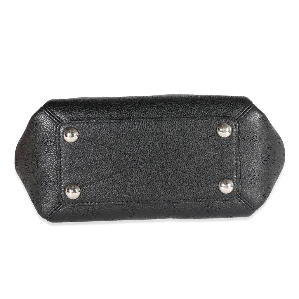 Louis Vuitton Louis Vuitton Black Mahina Leather Babylone Chain BB