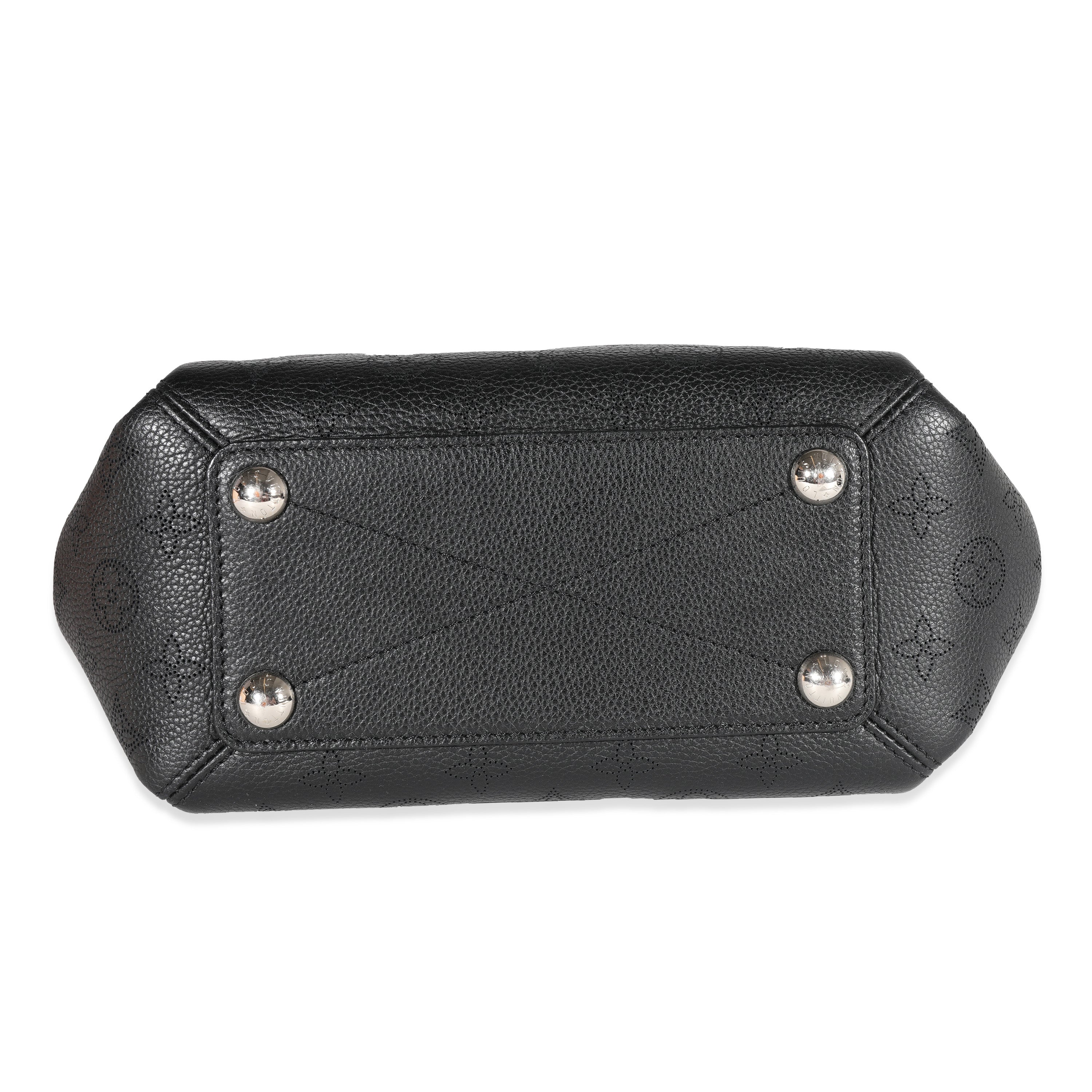 Louis Vuitton Louis Vuitton Black Mahina Leather Babylone Chain BB