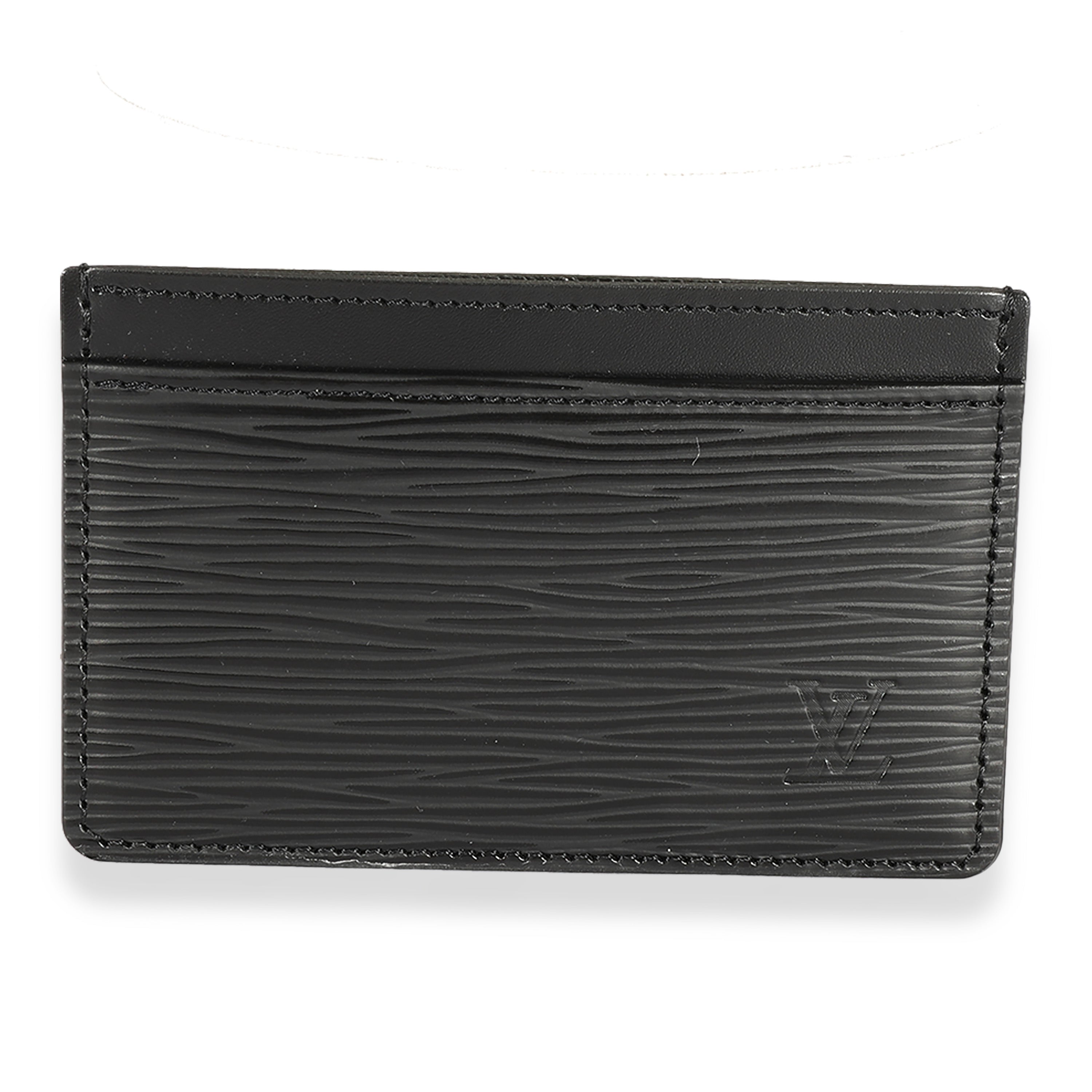 Louis Vuitton Louis Vuitton Black Epi Card Holder