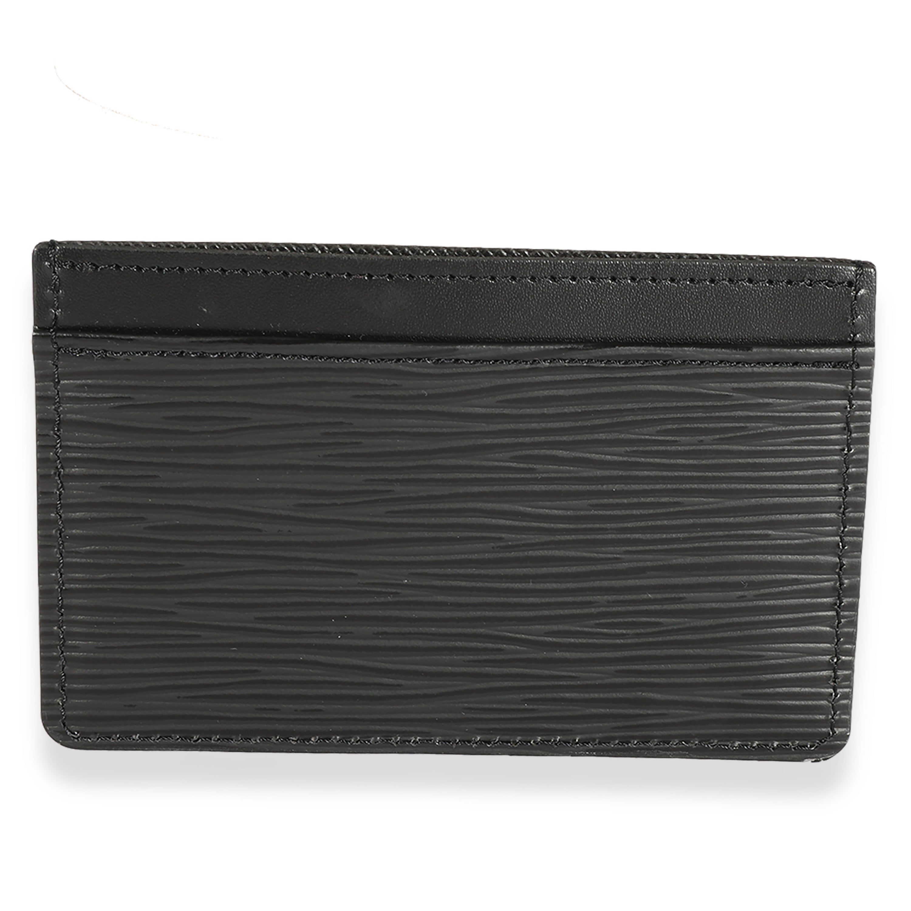 Louis Vuitton Louis Vuitton Black Epi Card Holder