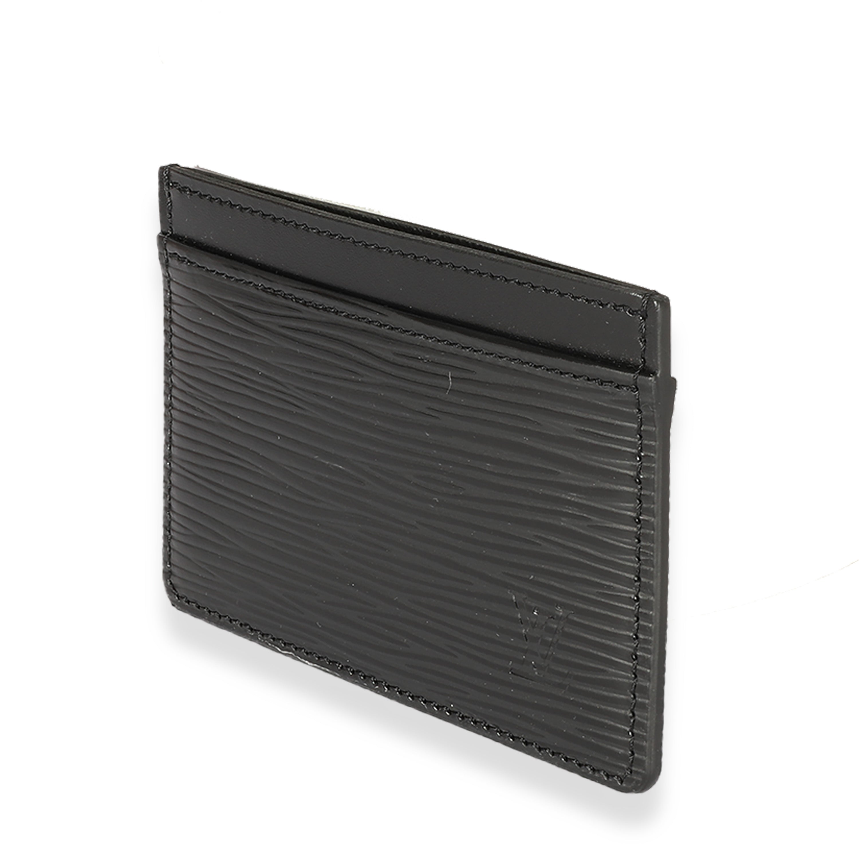 Louis Vuitton Louis Vuitton Black Epi Card Holder