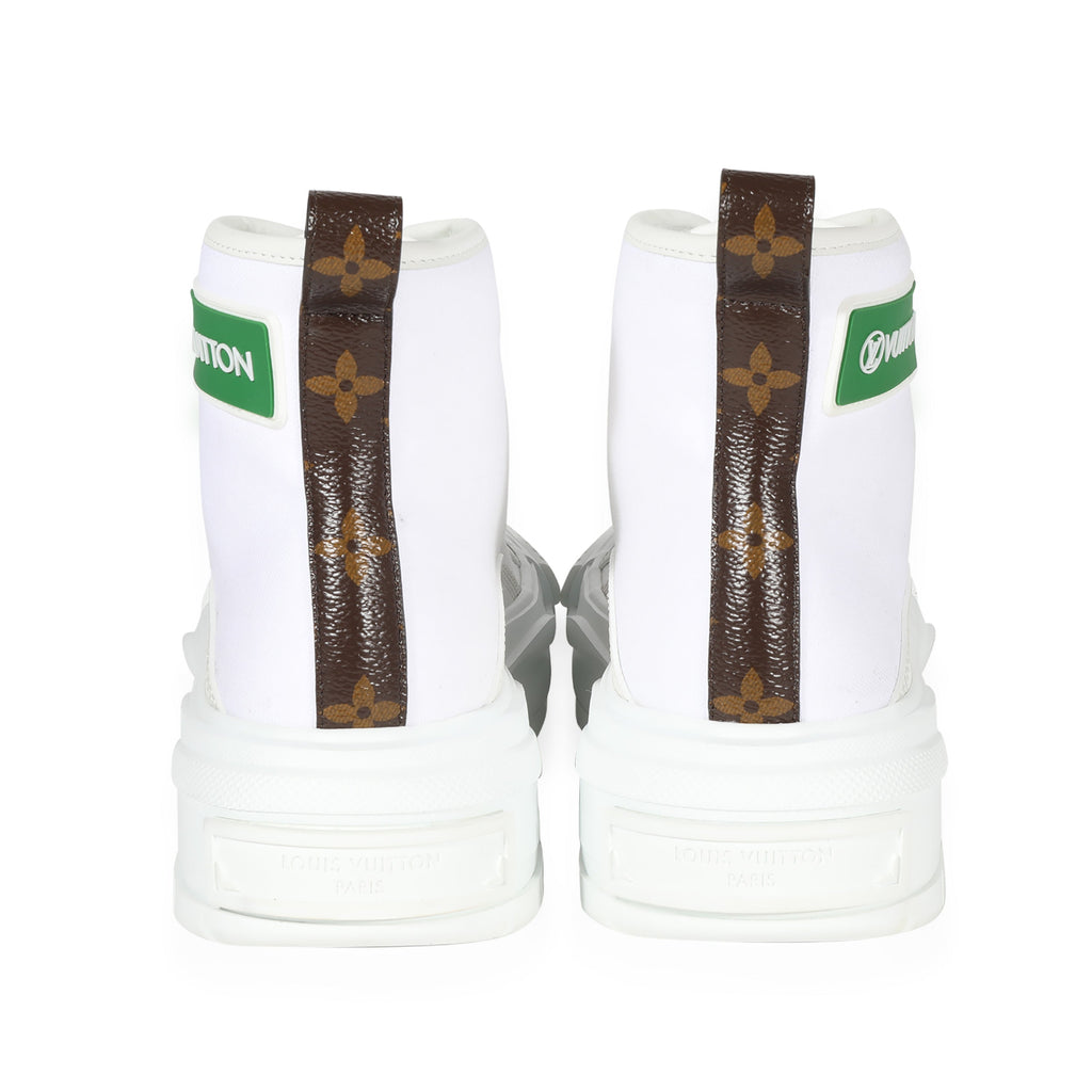 Louis Vuitton Squad Sneaker Boot White Green