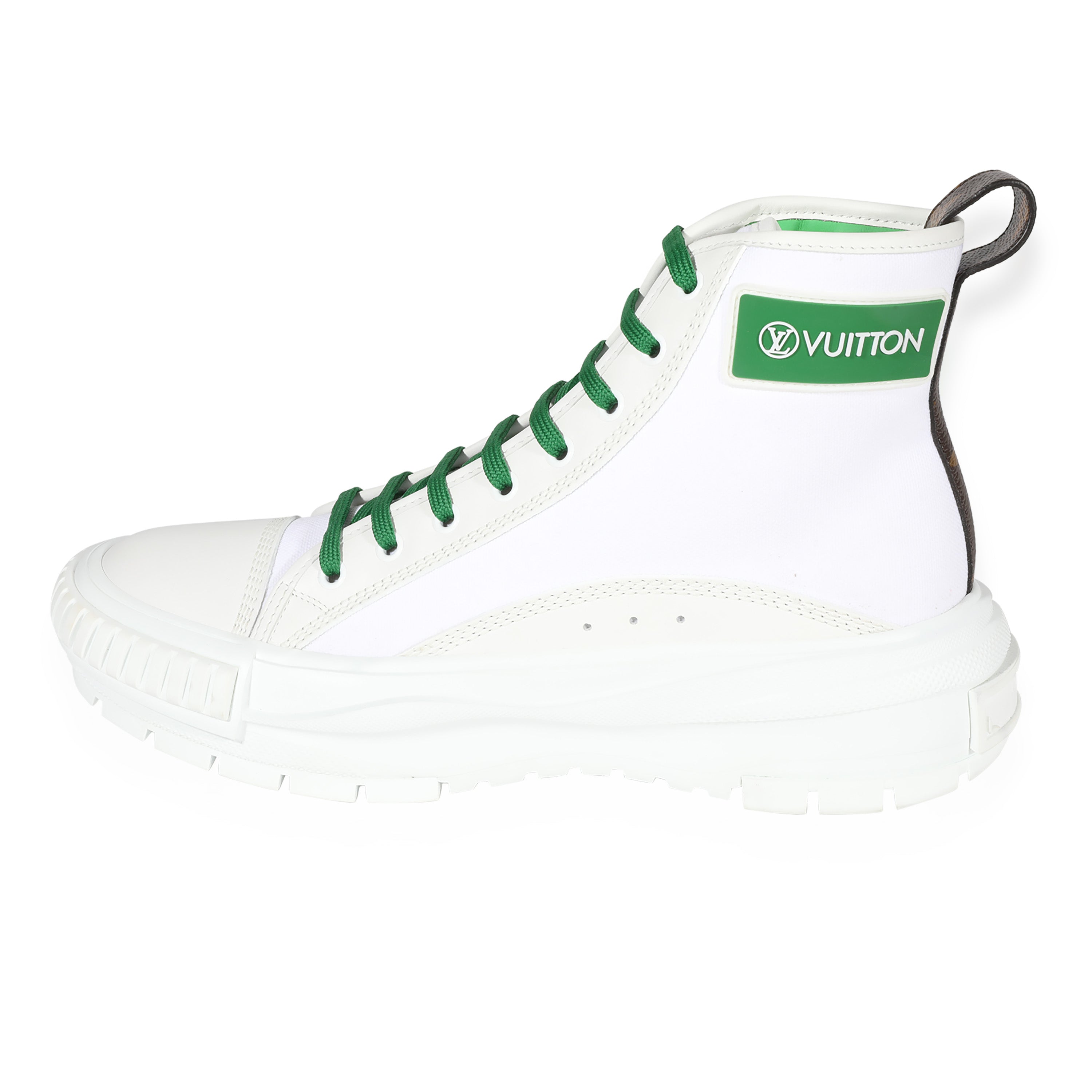 Louis Vuitton Squad Sneaker Boot White Green