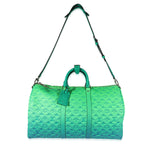 Louis Vuitton Louis Vuitton Blue & Green Monogram Taurillon Illusion Keepall Bandoulière 50