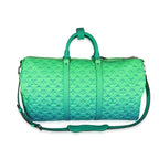 Louis Vuitton Louis Vuitton Blue & Green Monogram Taurillon Illusion Keepall Bandoulière 50