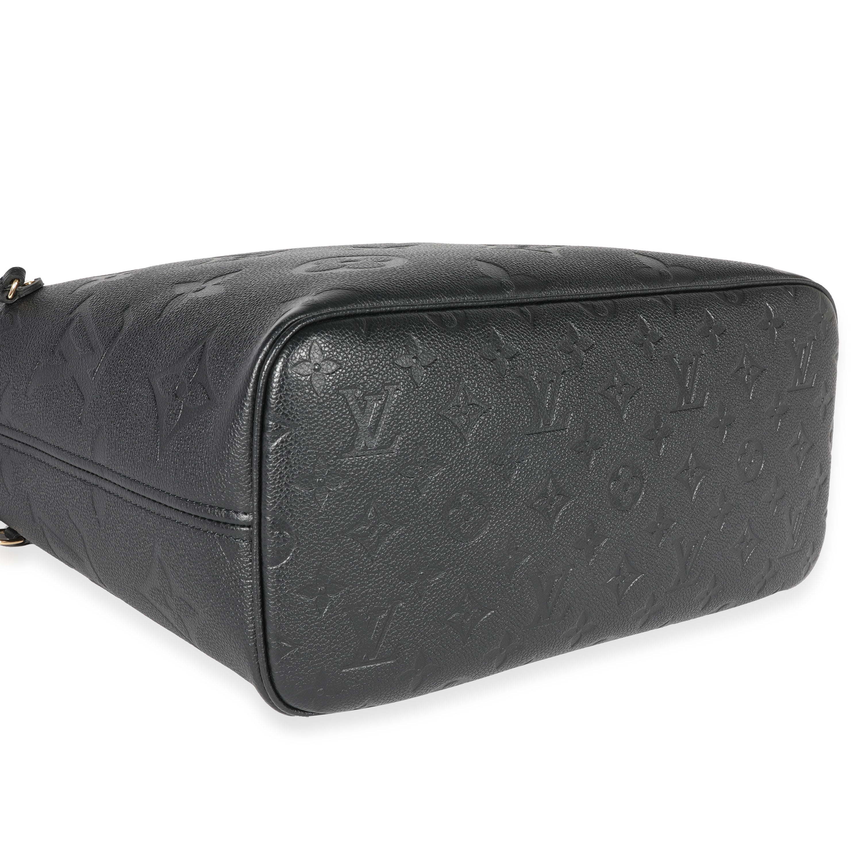 Louis Vuitton Louis Vuitton Black Monogram Empreinte Neverfull MM