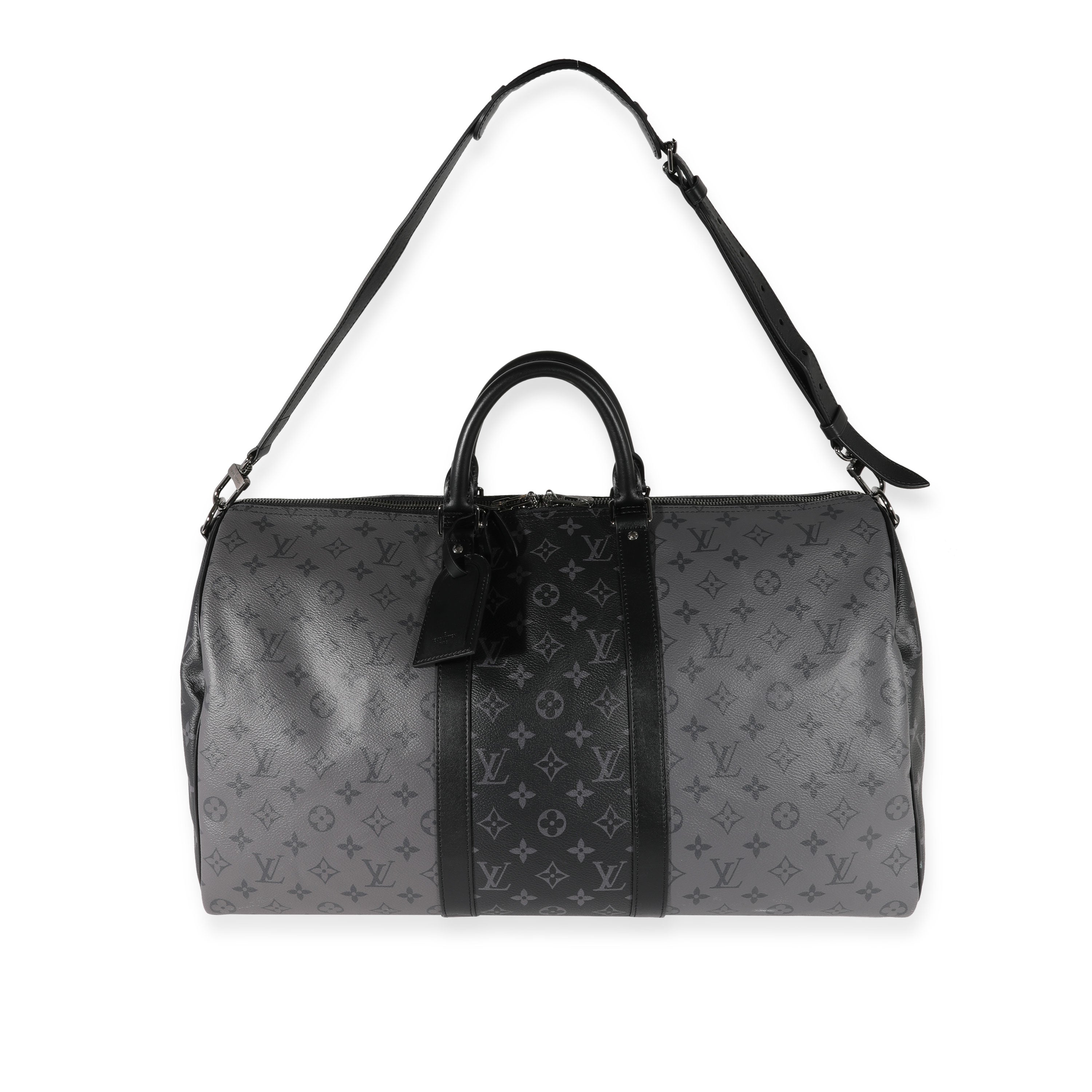 Louis Vuitton Louis Vuitton Monogram Eclipse Reverse Keepall Bandoulière 50