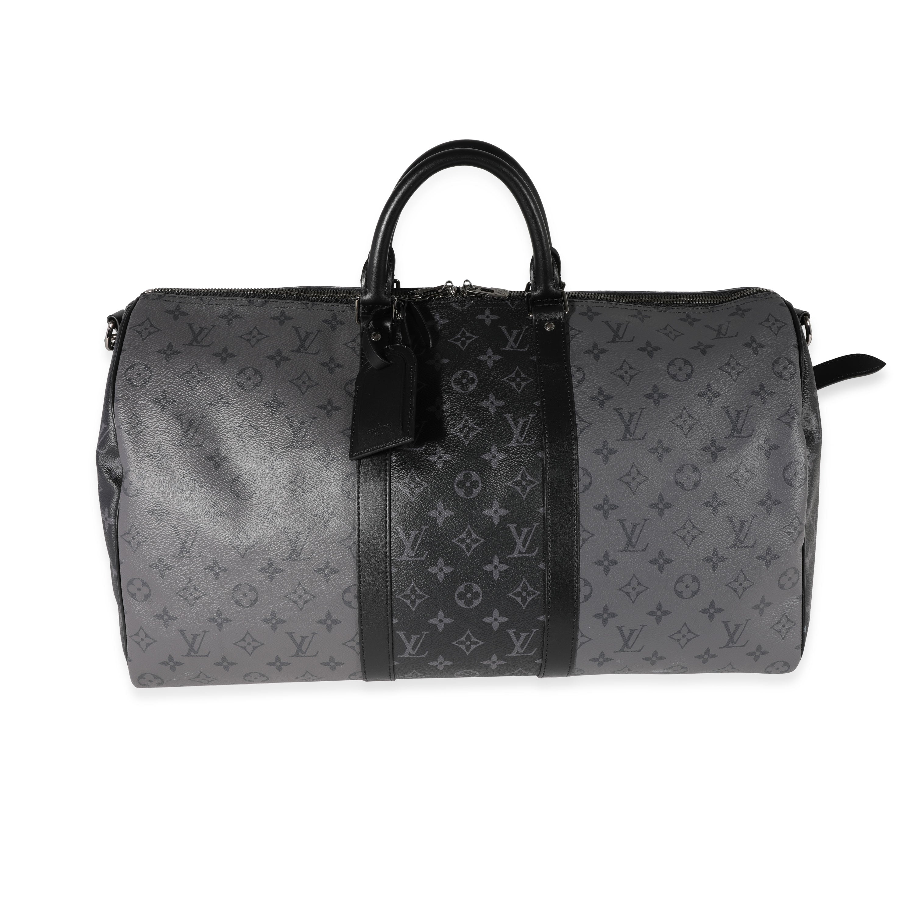 Louis Vuitton Louis Vuitton Monogram Eclipse Reverse Keepall Bandoulière 50
