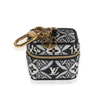 Louis Vuitton Louis Vuitton Black & White Jacquard Since 1854 Vanity Bag Charm