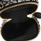 Louis Vuitton Louis Vuitton Black & White Jacquard Since 1854 Vanity Bag Charm