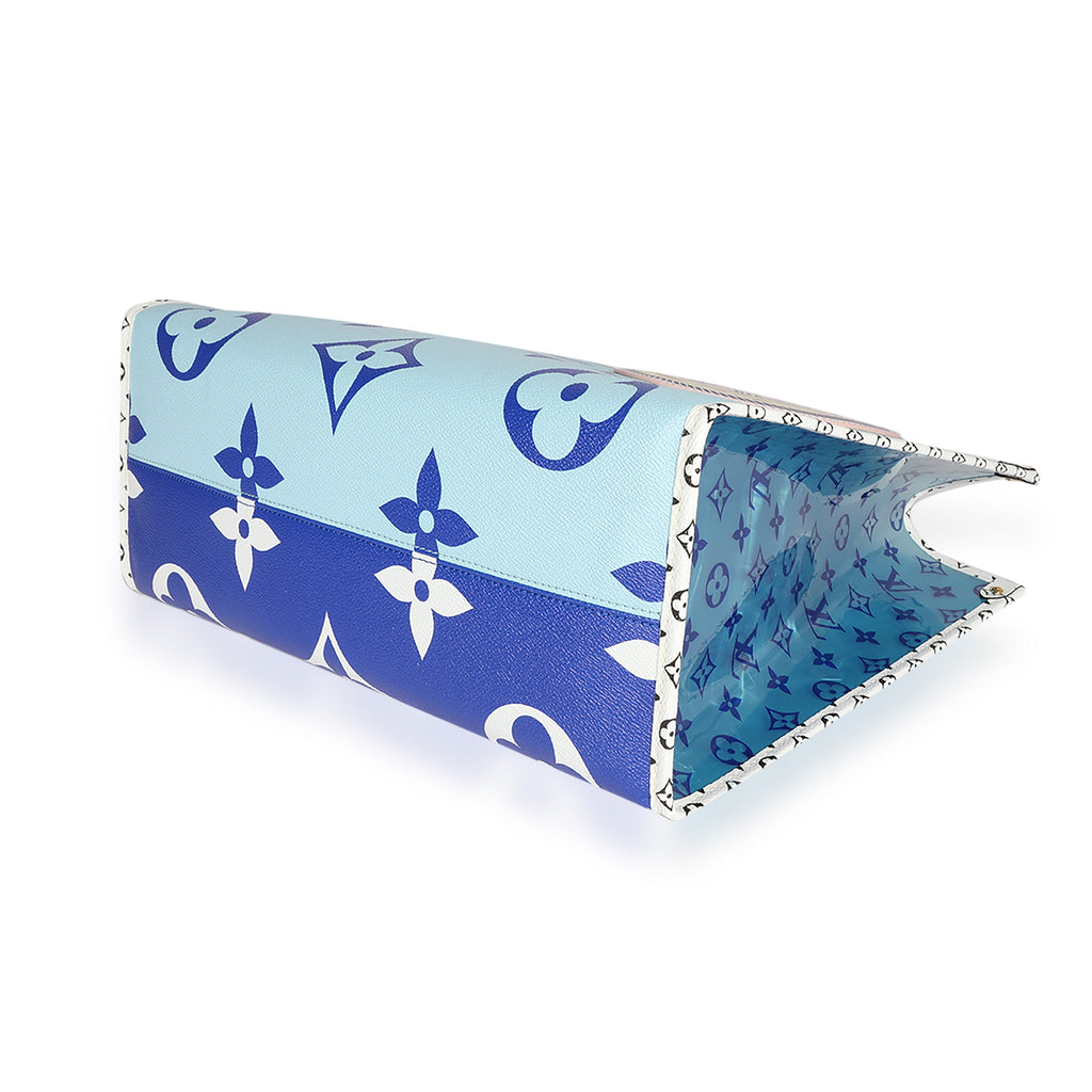 Louis Vuitton Louis Vuitton Limited Edition Blue Monogram Giant Hamptons Onthego