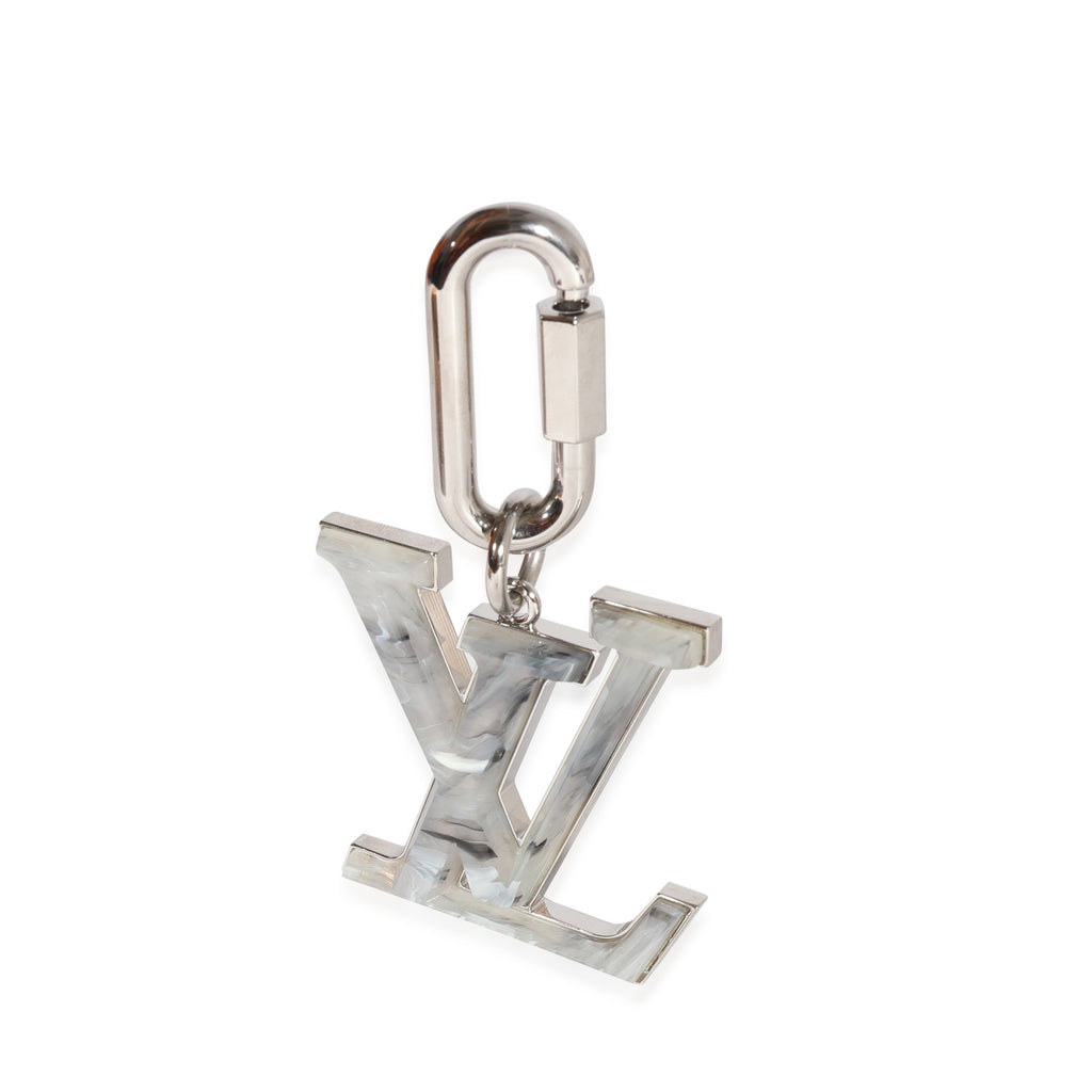 Louis Vuitton Louis Vuitton Marble Resin & Silver Metal LV Prism Bag Charm