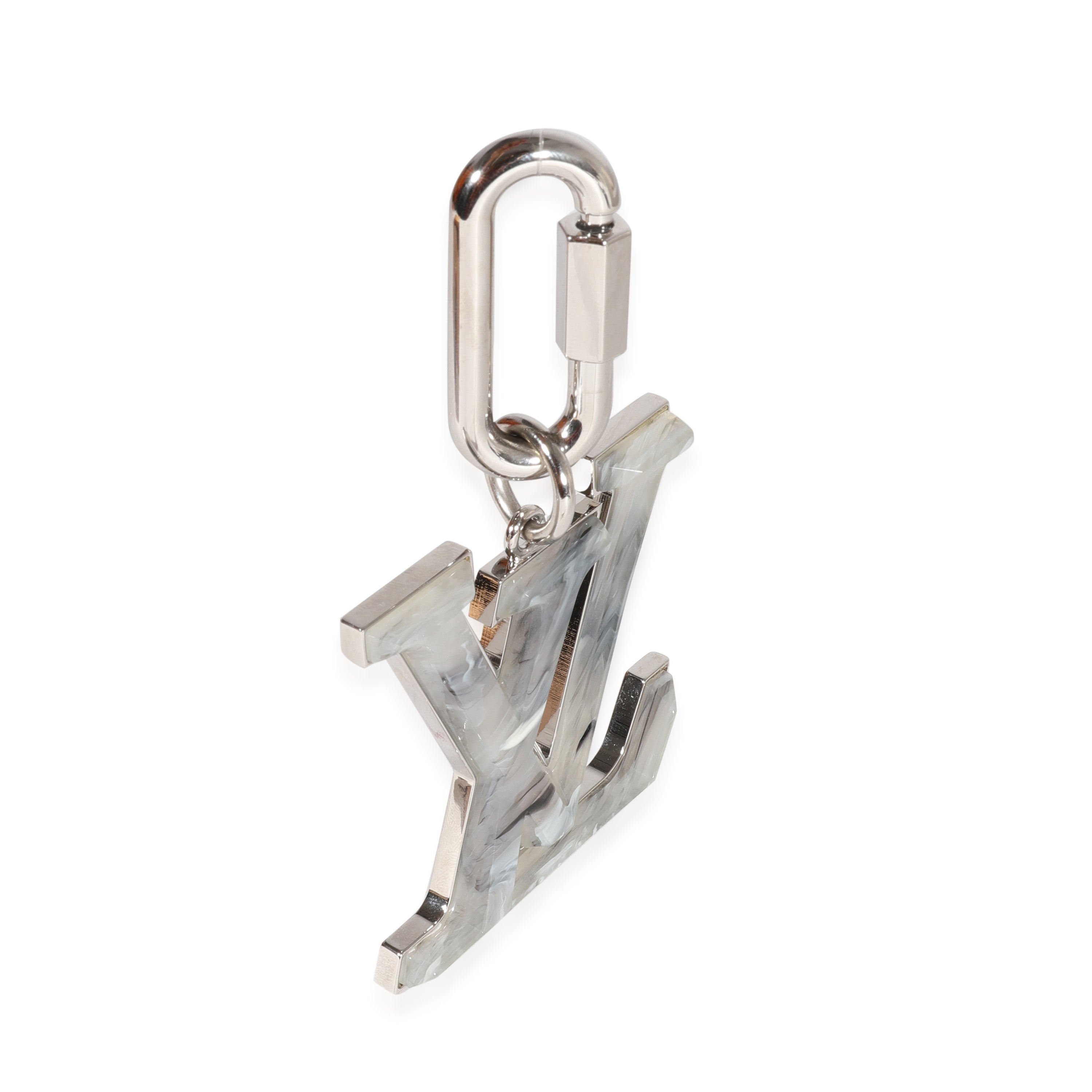 Louis Vuitton Louis Vuitton Marble Resin & Silver Metal LV Prism Bag Charm