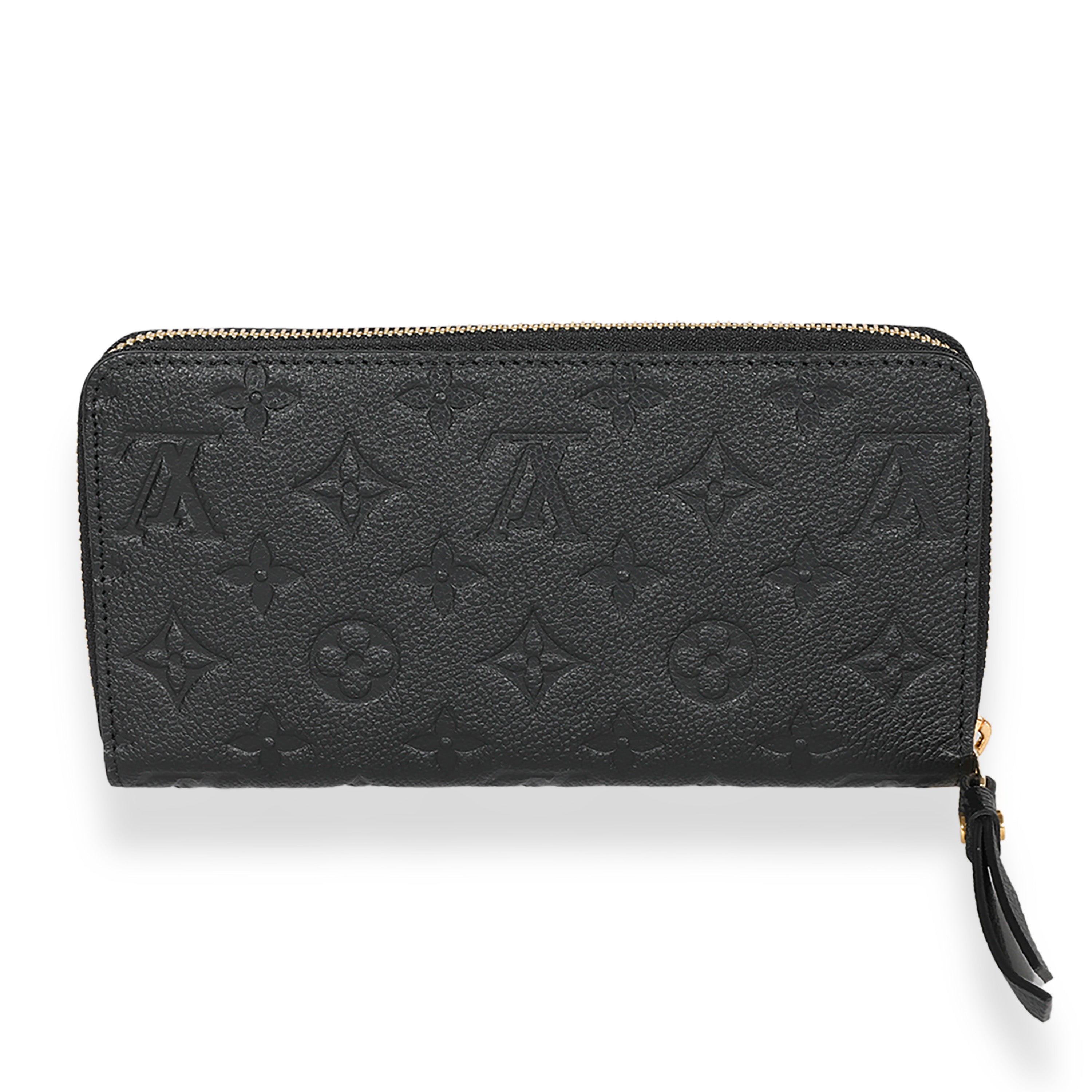 Louis Vuitton Louis Vuitton Black Monogram Empreinte Zippy Wallet