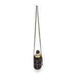 Chanel Gold Metal Water Bottle & Black Quilted Lambskin Holder