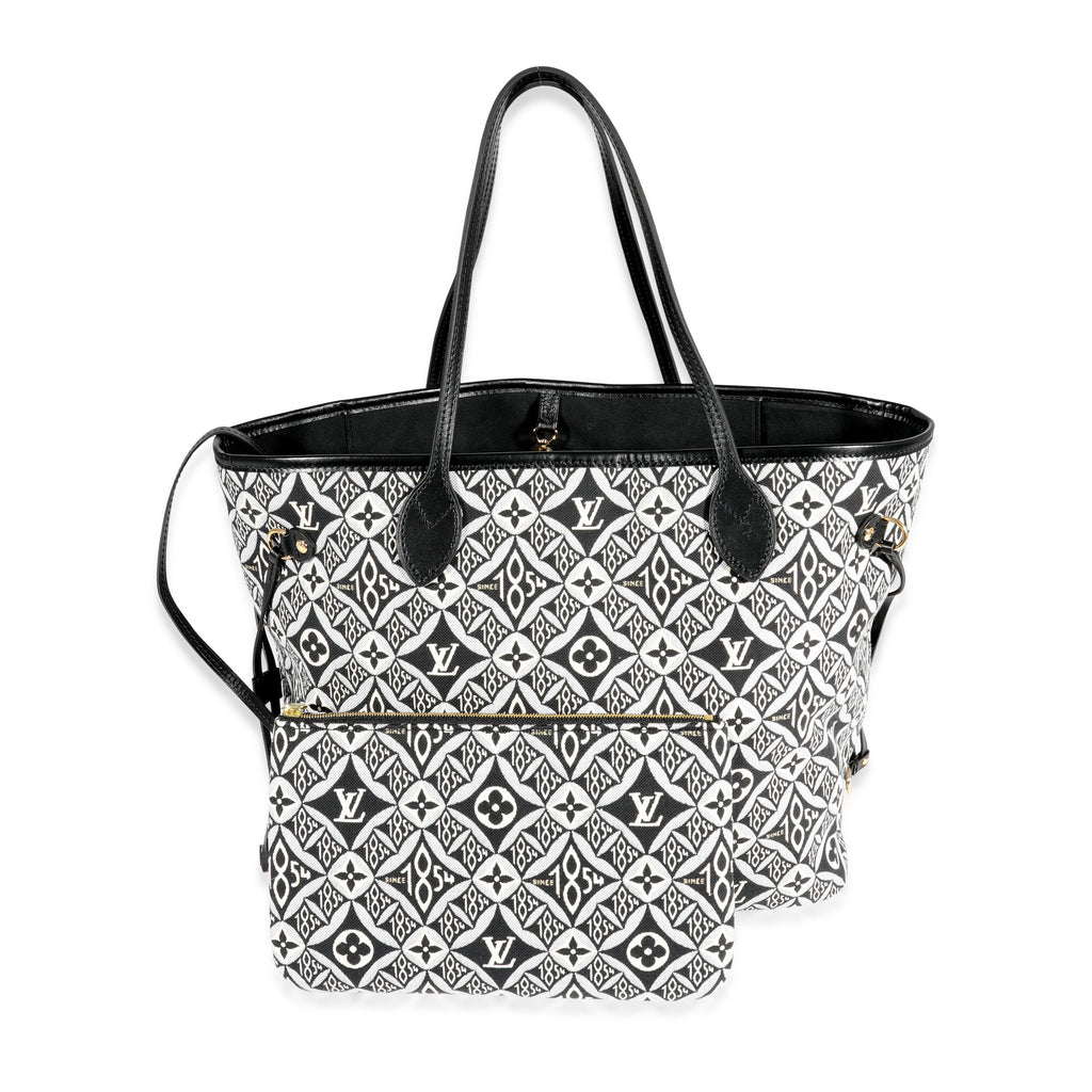 Louis Vuitton Louis Vuitton Black Jacquard Since 1854 Neverfull MM