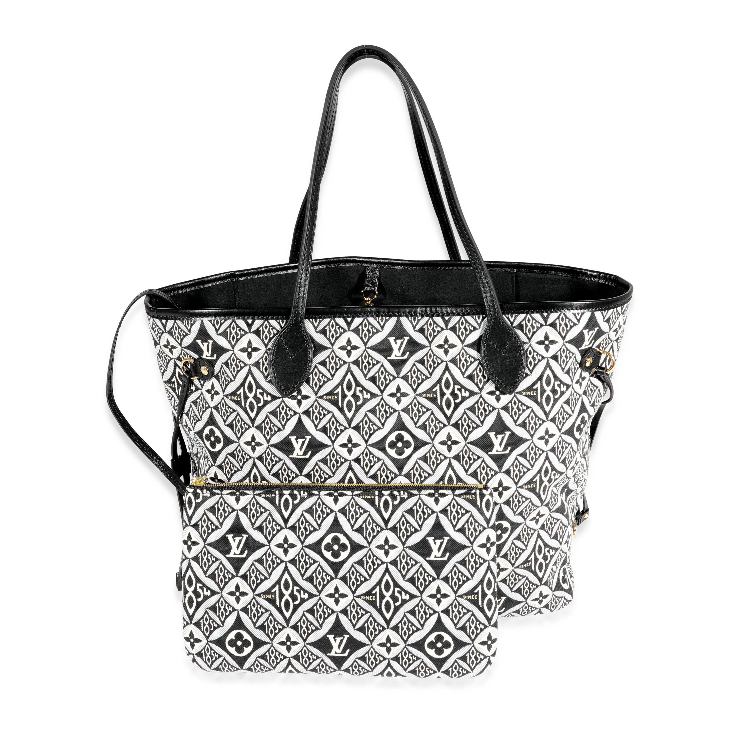 Louis Vuitton Louis Vuitton Black Jacquard Since 1854 Neverfull MM