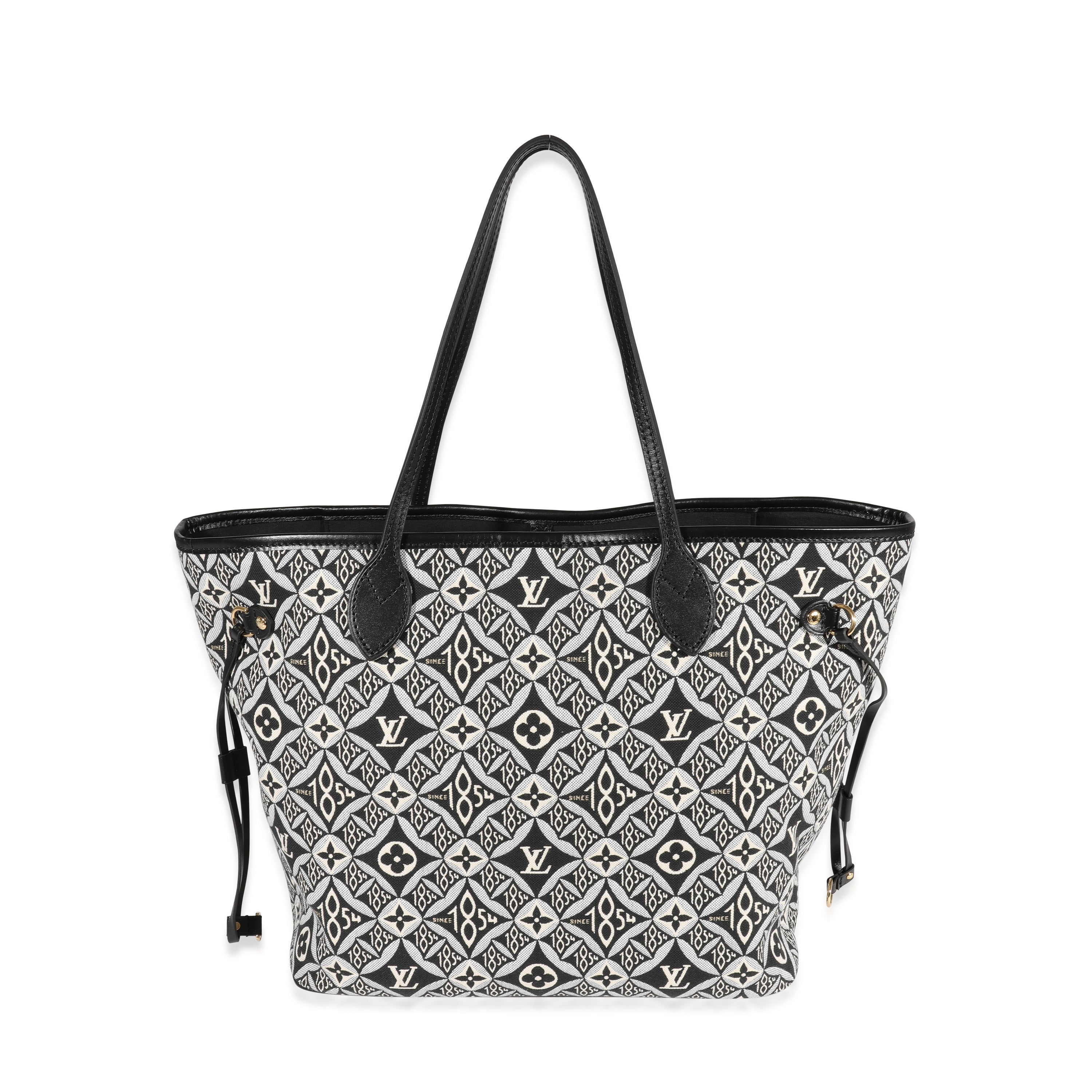 Louis Vuitton Louis Vuitton Black Jacquard Since 1854 Neverfull MM