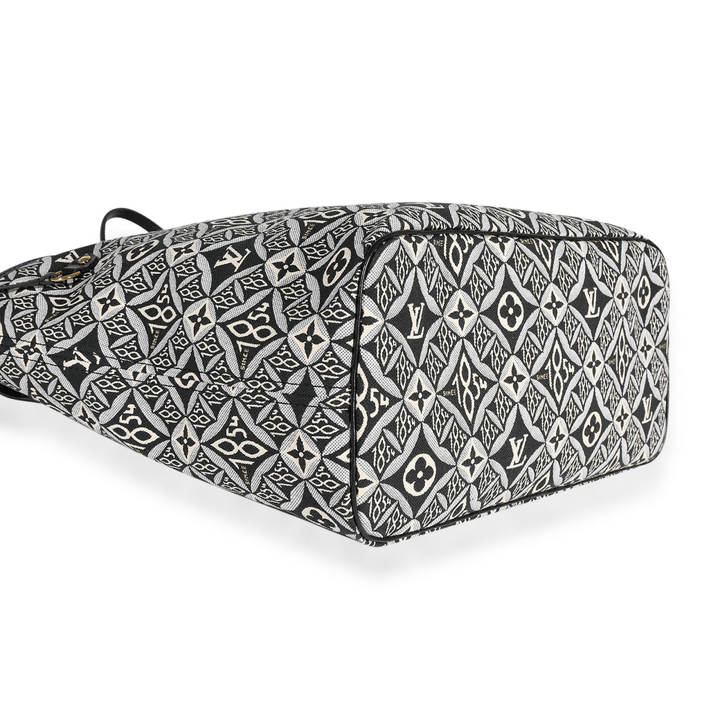 Louis Vuitton Louis Vuitton Black Jacquard Since 1854 Neverfull MM