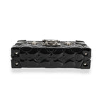 Louis Vuitton Louis Vuitton Black Fleur Monogram Vernis Petite Malle