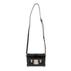 Louis Vuitton Louis Vuitton Black Fleur Monogram Vernis Petite Malle