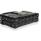 Louis Vuitton Louis Vuitton Black Fleur Monogram Vernis Petite Malle