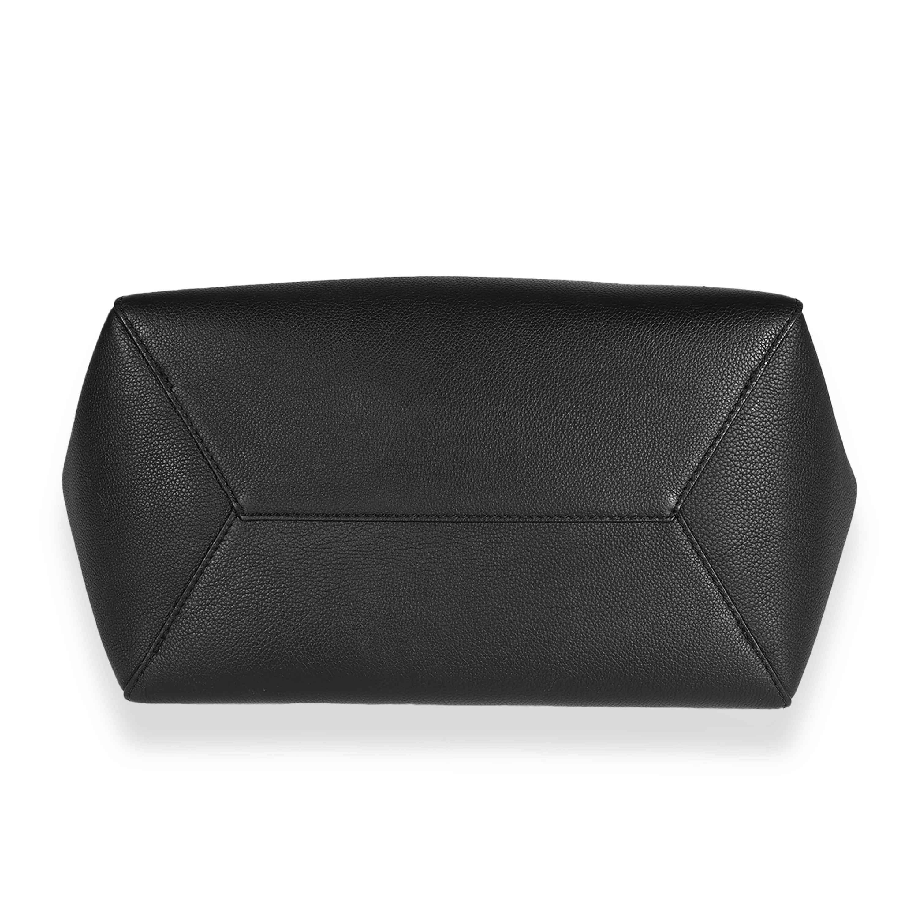 Louis Vuitton Louis Vuitton Black Grained Calfskin Lockme Cabas Tote