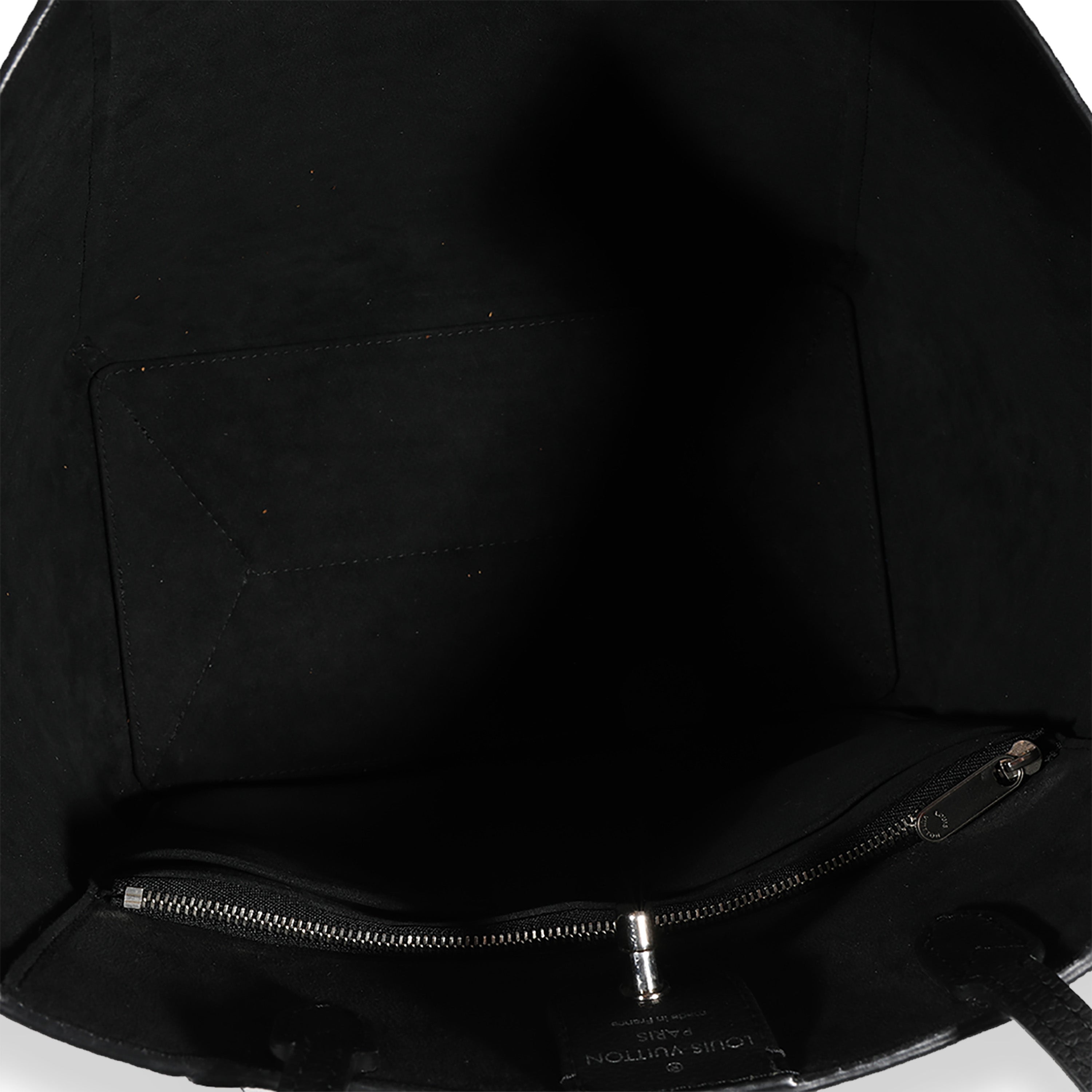 Louis Vuitton Louis Vuitton Black Grained Calfskin Lockme Cabas Tote