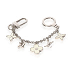 Louis Vuitton Louis Vuitton Silver & White Fleur DEpi Bag Charm