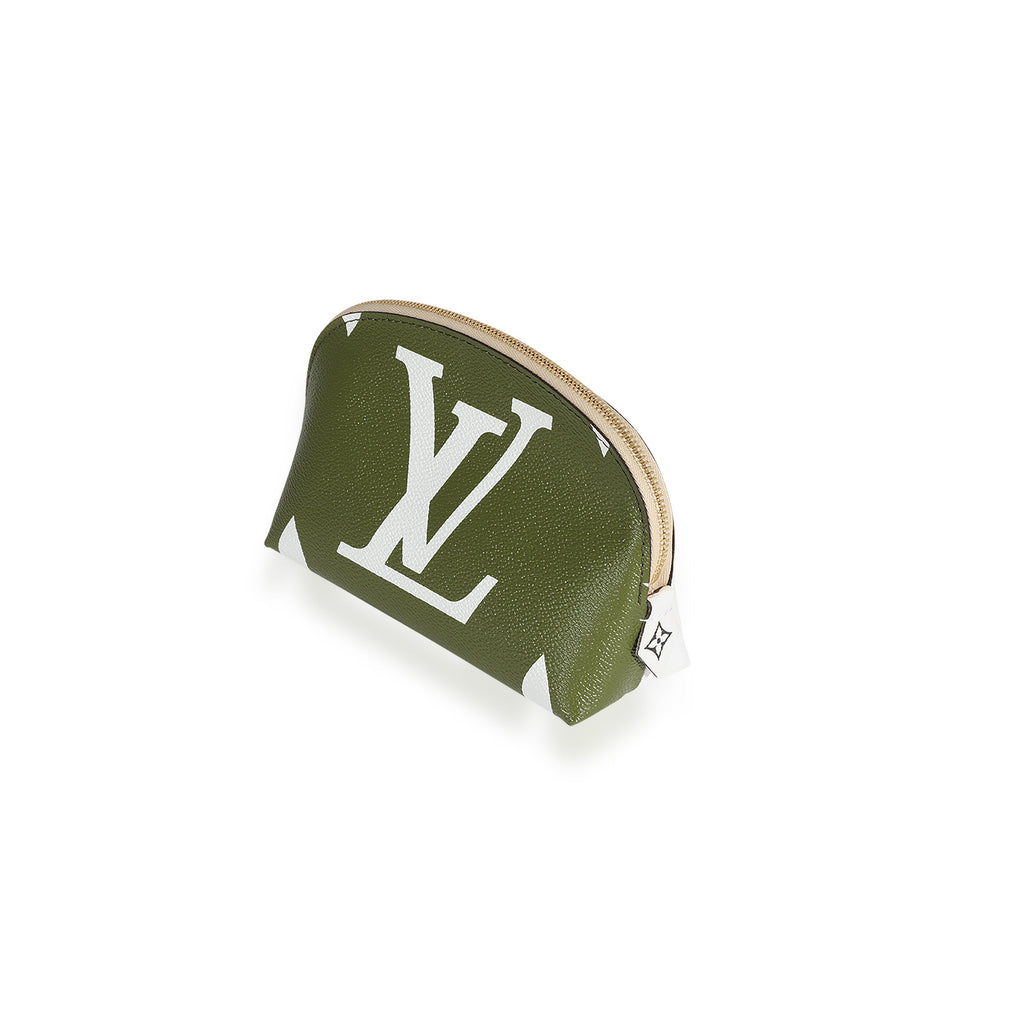 Louis Vuitton Louis Vuitton Kaki Monogram Giant Canvas Cosmetic Pouch