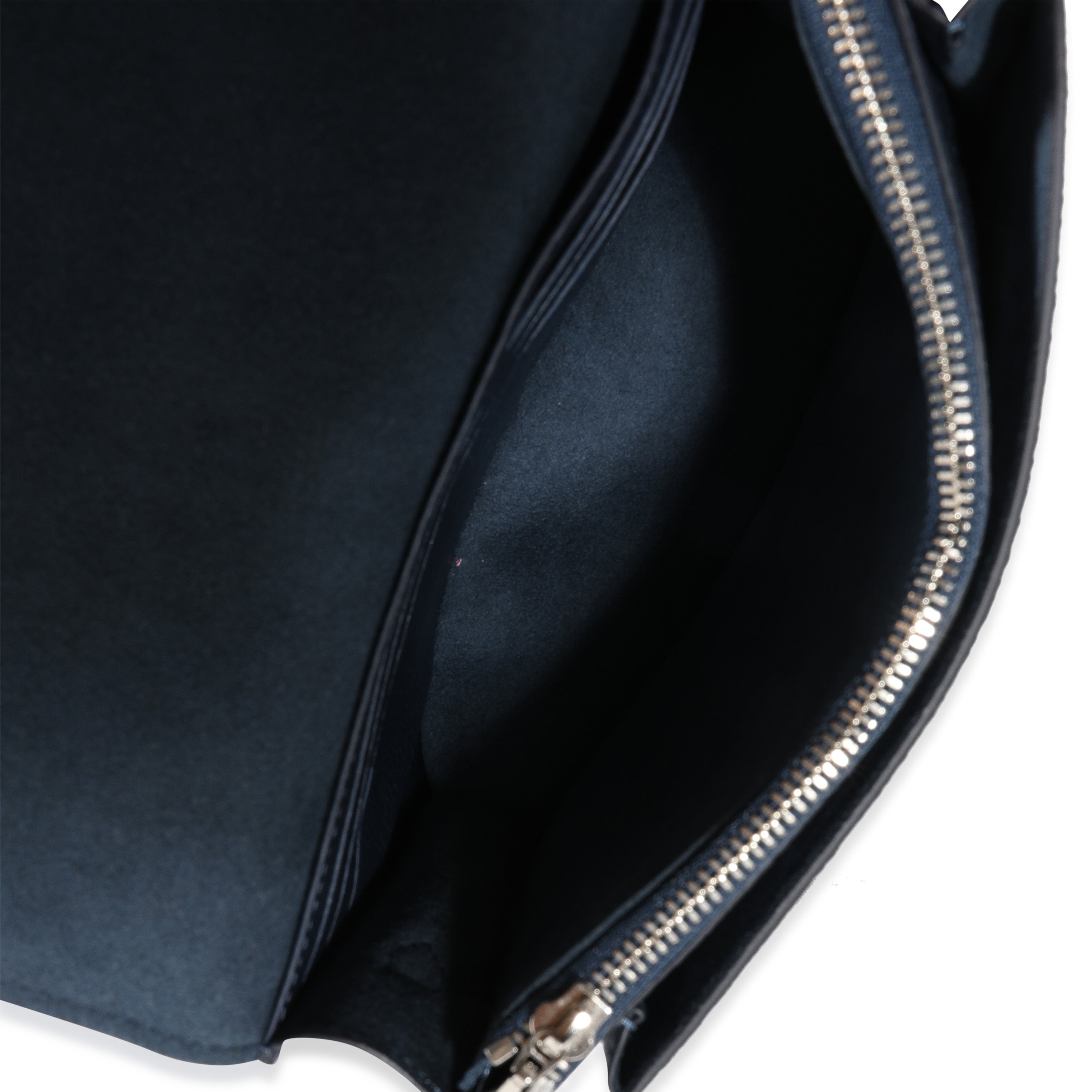Louis Vuitton Louis Vuitton Navy Nacre Monogram Empreinte Vavin Chain Wallet
