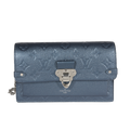 Louis Vuitton Louis Vuitton Navy Nacre Monogram Empreinte Vavin Chain Wallet