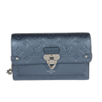 Louis Vuitton Louis Vuitton Navy Nacre Monogram Empreinte Vavin Chain Wallet