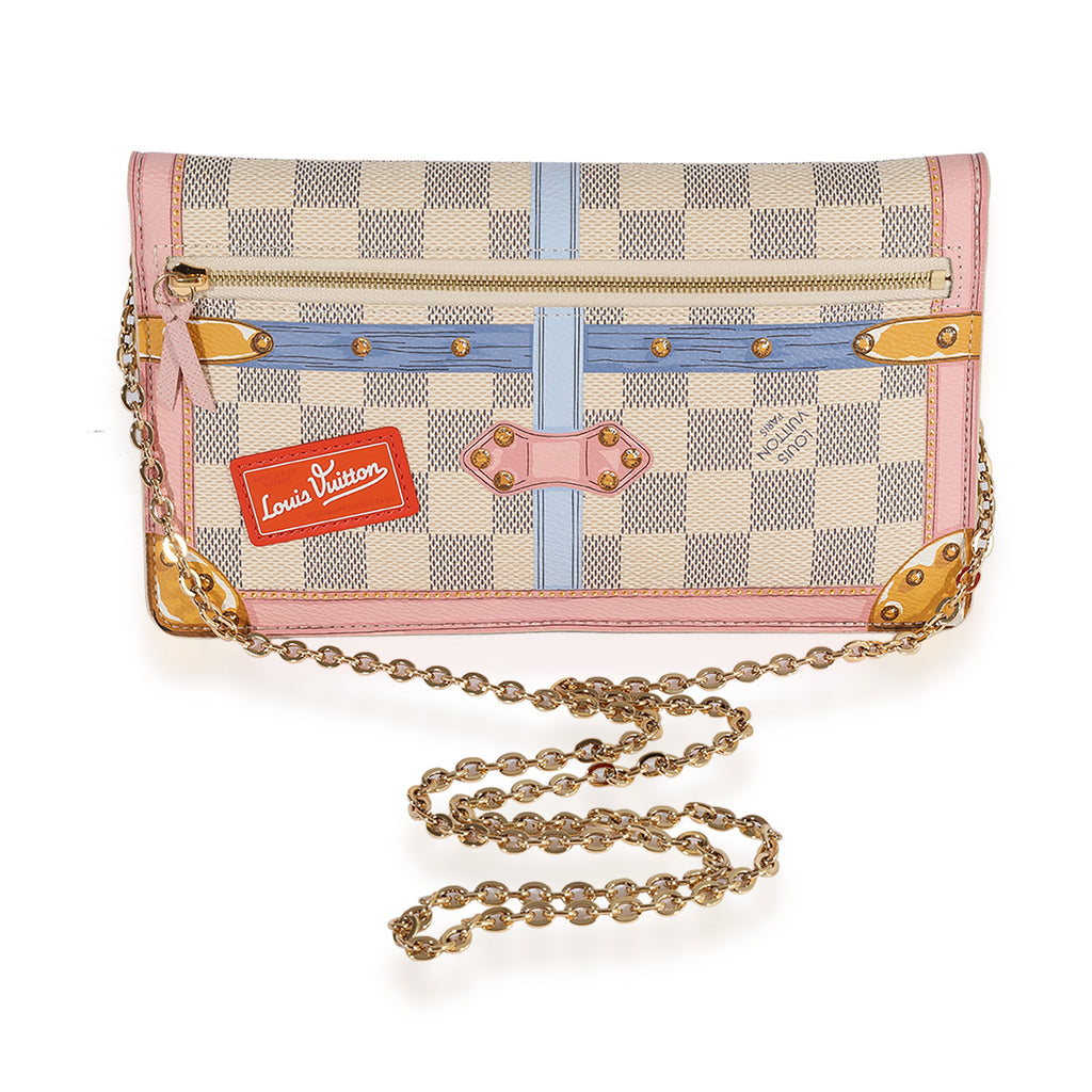 Louis Vuitton Louis Vuitton Damier Azur Summer Trunks Chain Pochette