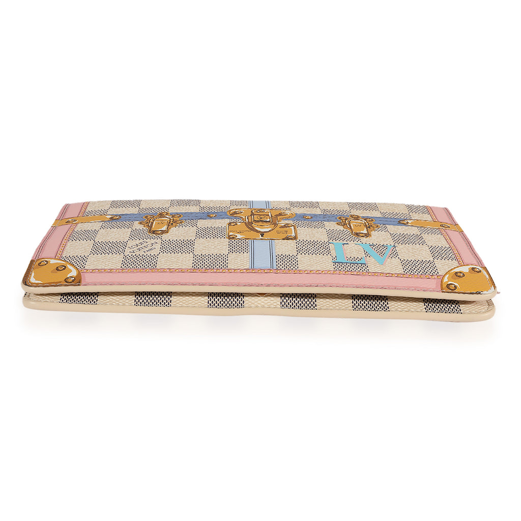 Louis Vuitton Louis Vuitton Damier Azur Summer Trunks Chain Pochette