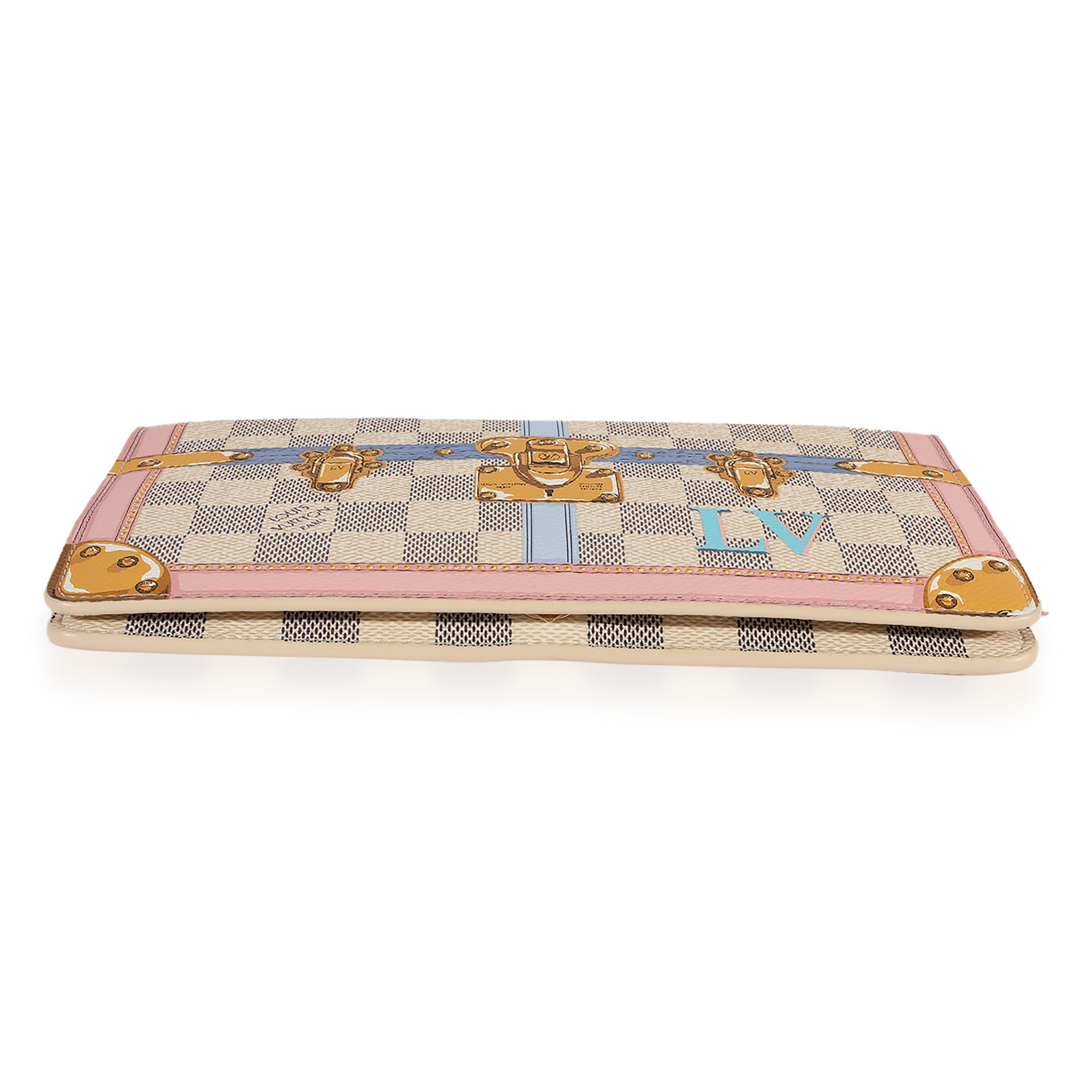 Louis Vuitton Louis Vuitton Damier Azur Summer Trunks Chain Pochette