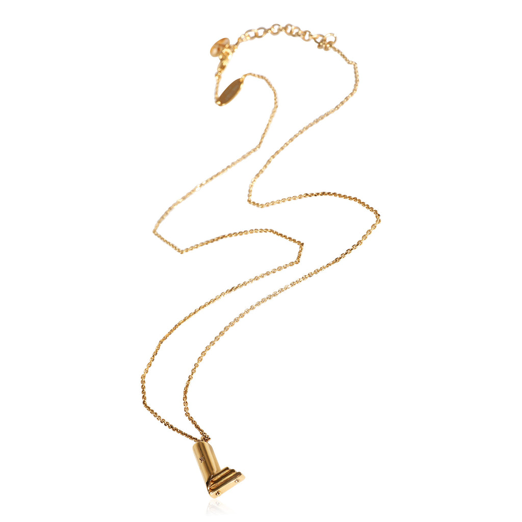 Louis Vuitton Louis Vuitton LV & Me Necklace, Letter L, on Chain