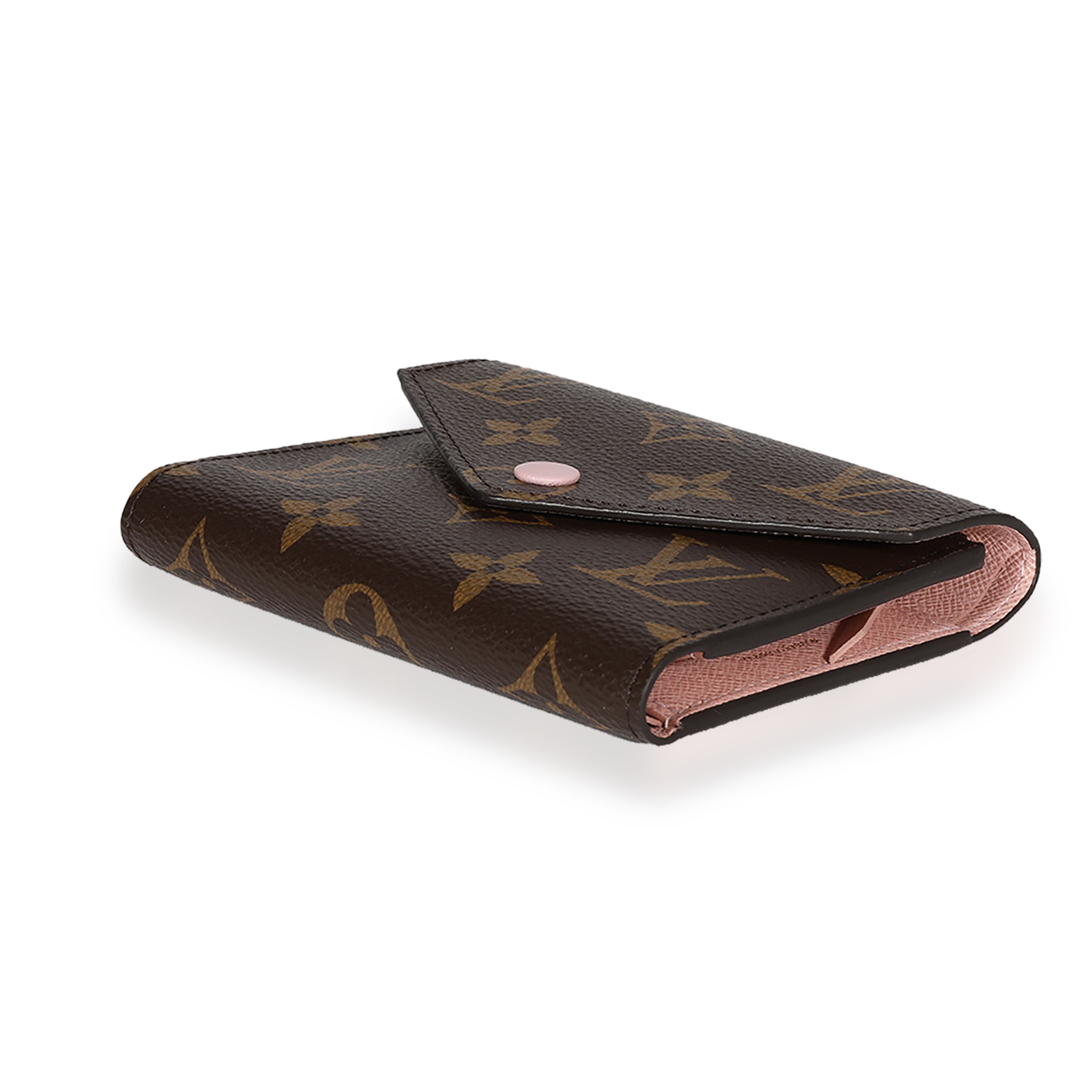 Louis Vuitton Louis Vuitton Monogram Canvas & Rose Ballerine Victorine Wallet