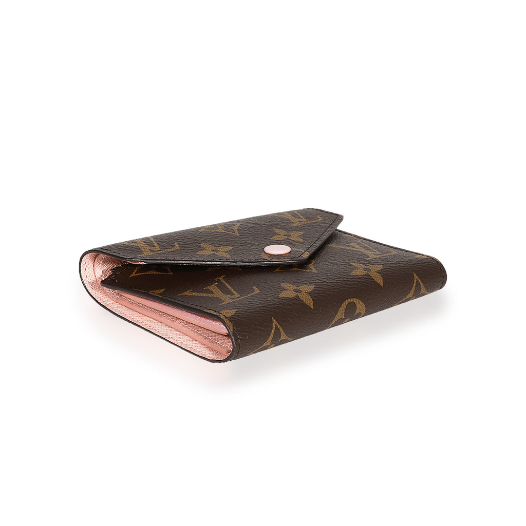 Louis Vuitton Louis Vuitton Monogram Canvas & Rose Ballerine Victorine Wallet